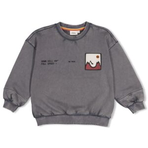 Sweater met backprint oversized - Mountain top