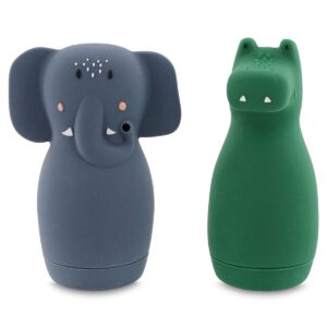 Badspeelgoed sproeiende dieren (Mrs. Elephant/Mr. Crocodile)
