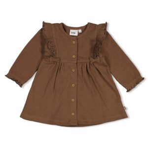 Jurk pointelle rib AOP - Lucky Bloombird