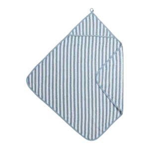 Badcape 75x75cm (Stripe jeans blue)