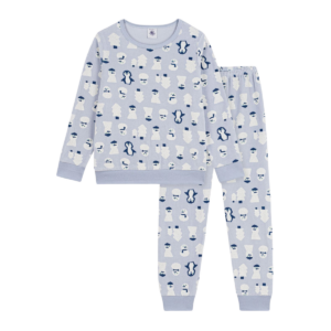 Pyjama Fluweel lang (Sneeuwpopjes)