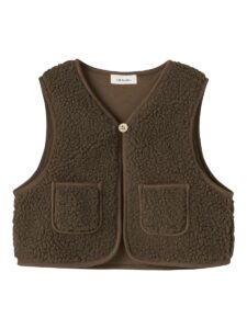 Teddy vest Jono (Teak)