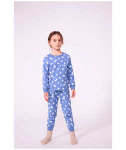 Pyjama lang (Blauw hartjes)