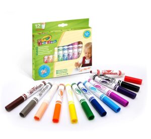 Mini Kids - Wasbare stiften 12 stuks