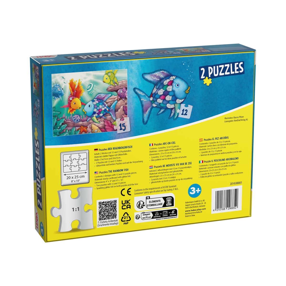 Puzzels 12 & 15 stuks - De Mooiste Vis Van De Zee