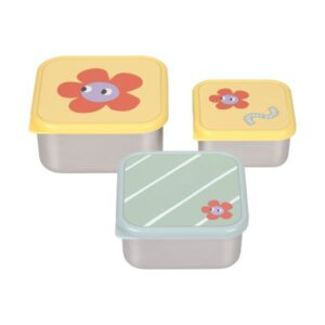 Snackdoosjes RVS 3 stuks Happy Trails